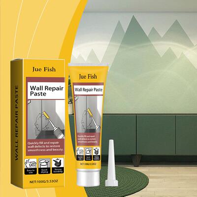 Jue Fish Wall Crack Repair Paste for fixing wall damage, scr