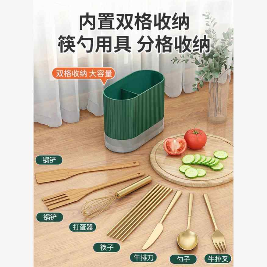 Knief holder tube spoon storage box rack kitchen cutlery org