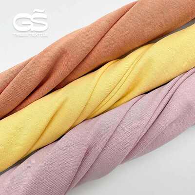 布匹桑蚕丝莫厂家服装代尔针织面料凉丝光广州布料丝光棉感双面