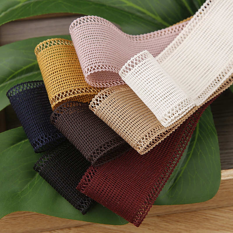 花边网格雪纱带蝴蝶结发饰发夹服装鞋花帽子装饰材料涤纶镂空织带