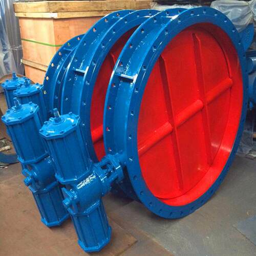 气动通风蝶阀气动通风法兰蝶阀高温烟气碟阀煤气硬密封蝶