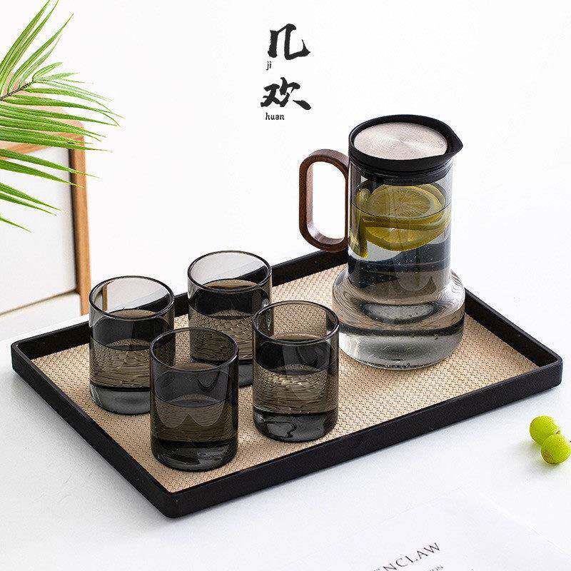 几欢创意玻璃茶壶冷水壶套装大容量水壶夏季家用花茶果茶壶凉水壶