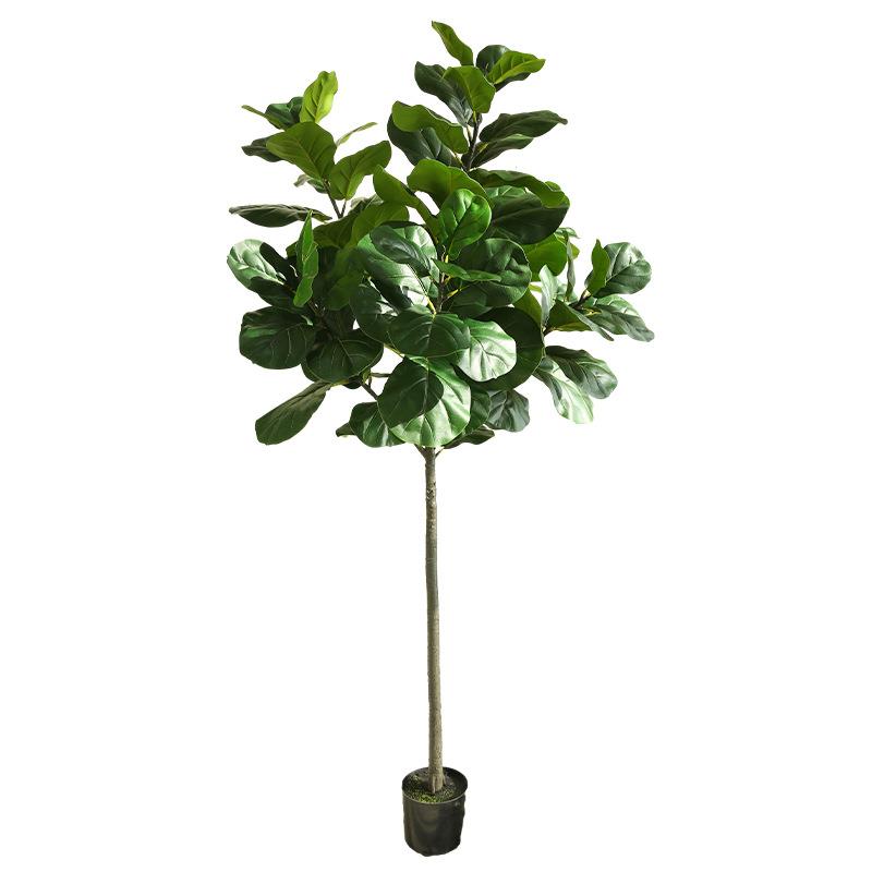 北欧风仿真琴叶榕室内假树盆景大型落地绿植客厅装饰植物摆件盆栽