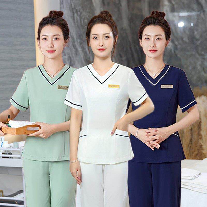 美容院工作服女高端养生馆皮肤医美整形美业制服按摩足浴技师套装