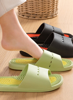 按摩拖鞋男厚底夏天防滑浴室洗澡静音夏季2025新款凉拖鞋男款