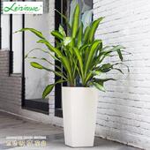 莱之懒人花盆方形大号地客吸厅自落动TB04水秀仿藤编懒人花盆