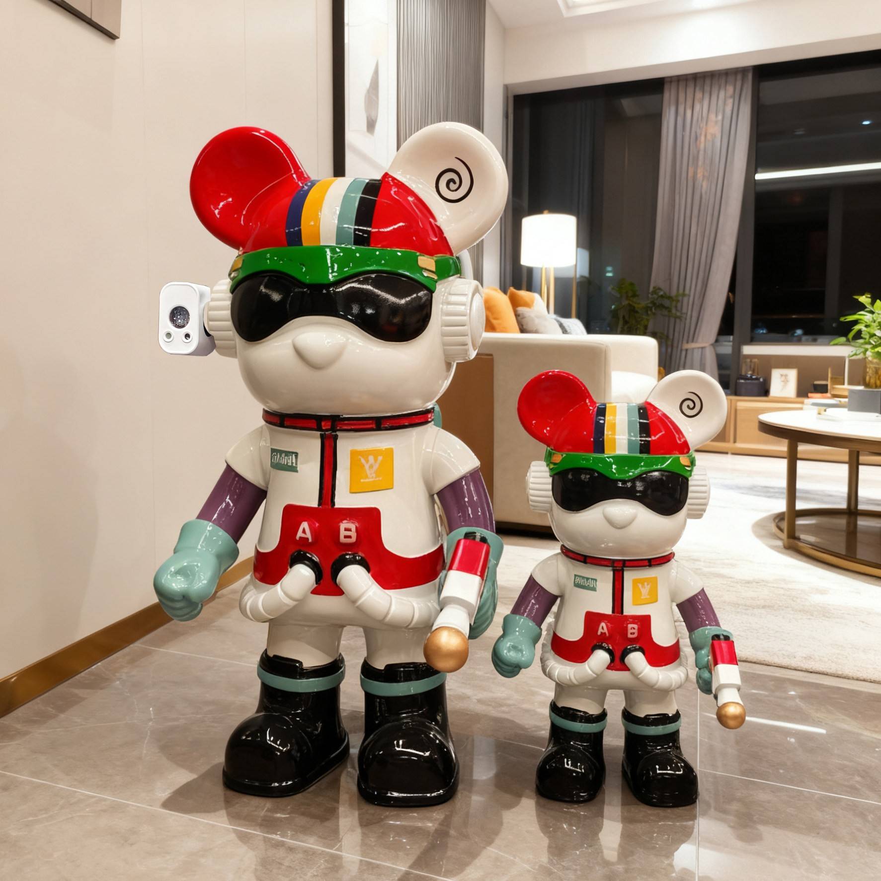 太空人太空熊星空灯蓝牙音响落地大型摆件网红店门口客厅店招摆件