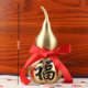 福字摆设大号葫芦米办公室葫芦招摆件装 饰品纯铜黄铜家居玄关挂件