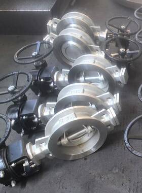 四川不锈钢硬密封蝶阀软密封蝶阀40压力中线型双法兰式蝶阀G-PN16