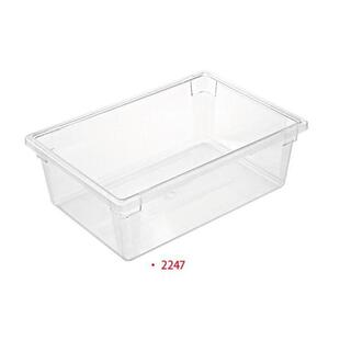 惠而信2247透明PC储物箱45L大号食品冰箱保鲜盒酒店厨房可配水架