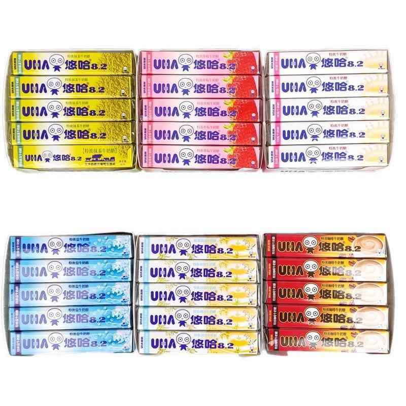 悠哈UHA 特浓牛奶糖条装 特浓咖啡牛奶等多口味 一盒40g*10条装