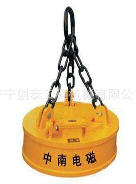 电吸盘圆形电方盘形磁废钢铁起重磁铁磁行车叉车挖机吸吸HKP盘12