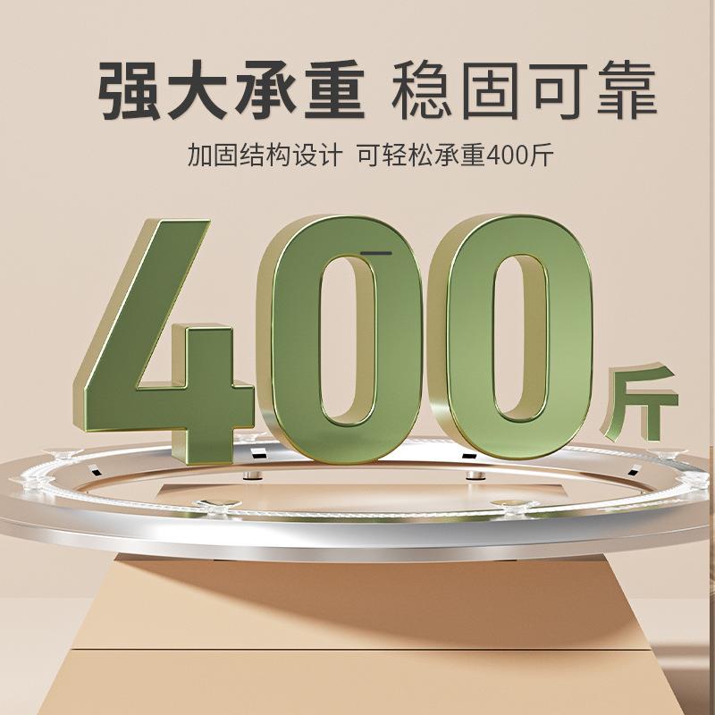 圆餐桌电动玻盘底座酒店璃转盘机静音2芯家转用动桌自子旋转圆盘