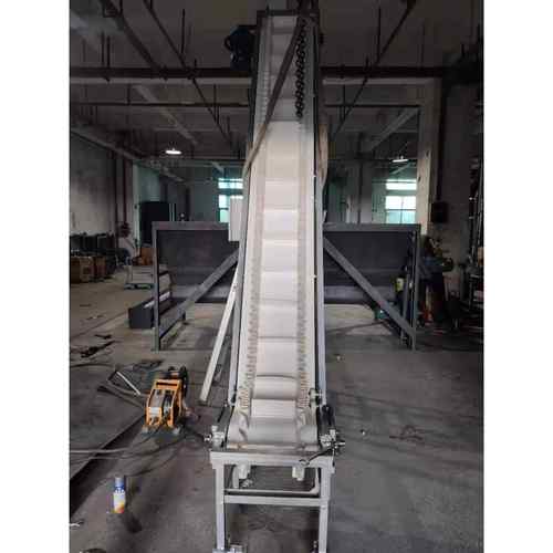 裙边皮带输送机食品级PVC皮带提升机皮带输送线