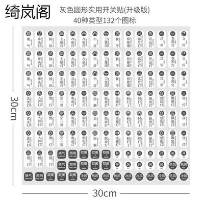 标签贴纸开关闸开关电源开关配电箱字贴贴总开关空气电表箱标识