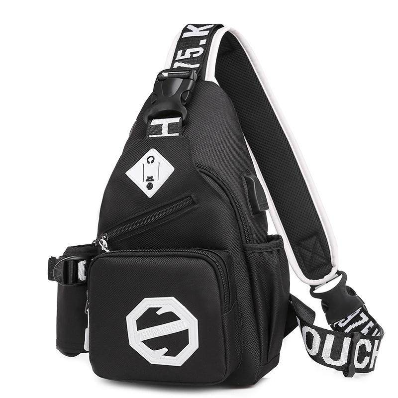 单肩包休闲情侣时尚帆布韩版胸包