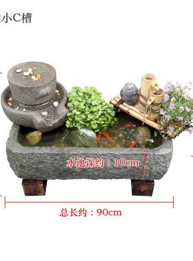 老石日式院造石P6144251景磨鱼缸庭流水摆件循环水花园装饰阳台鱼