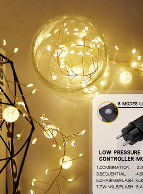 仙女 灯电室内6m式400led8/，模式插串