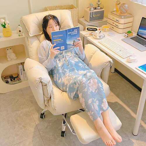 电脑椅子舒服久坐家用懒人沙发椅书桌办公靠背可躺卧室电竞直播椅
