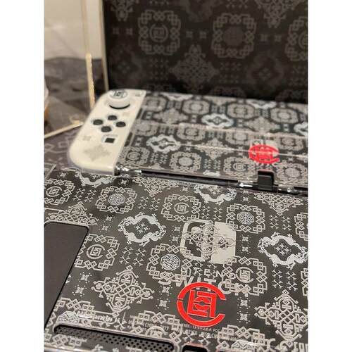 陈冠希任天堂 clot透明硬壳可插底座壳主机switch保护壳