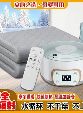 水暖电热毯单人双人水循环家用电褥子炕加热水热毯静床垫智能温调