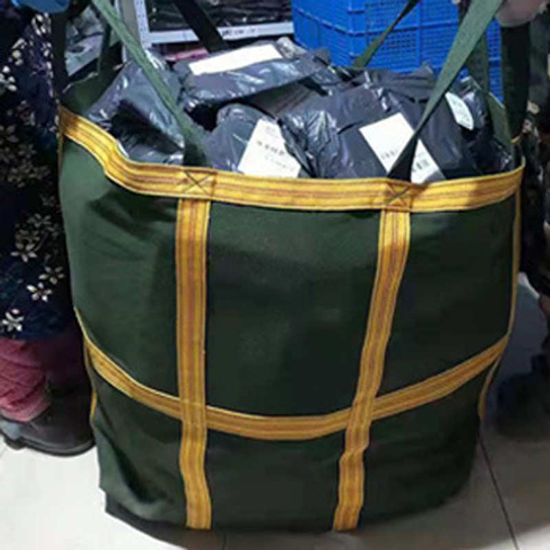 批发吨袋高空吊物袋集装袋吨袋方形梁预压集大容量帆布吨包吨袋图片