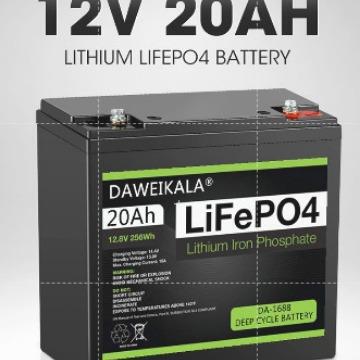 12V电池20ah Lifepo4电池磷酸铁锂12V Lifepo4儿童滑板车可充电电