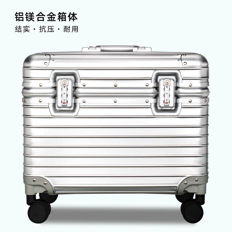 正品铝镁相合金行李箱女男旅行箱箱机摄影师拉杆箱机登箱万向轮收