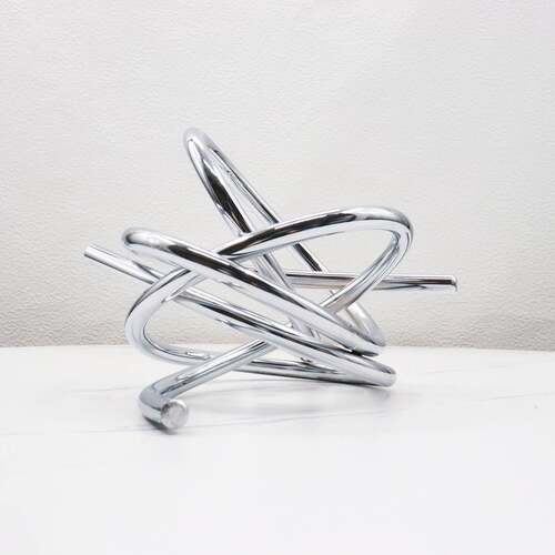 样板房客厅桌面装饰创意摆件工艺品 现代简约金属创意几何家居展