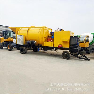 滚筒式沥青砂石料搅拌机铣刨料再生拌和机小型移动式