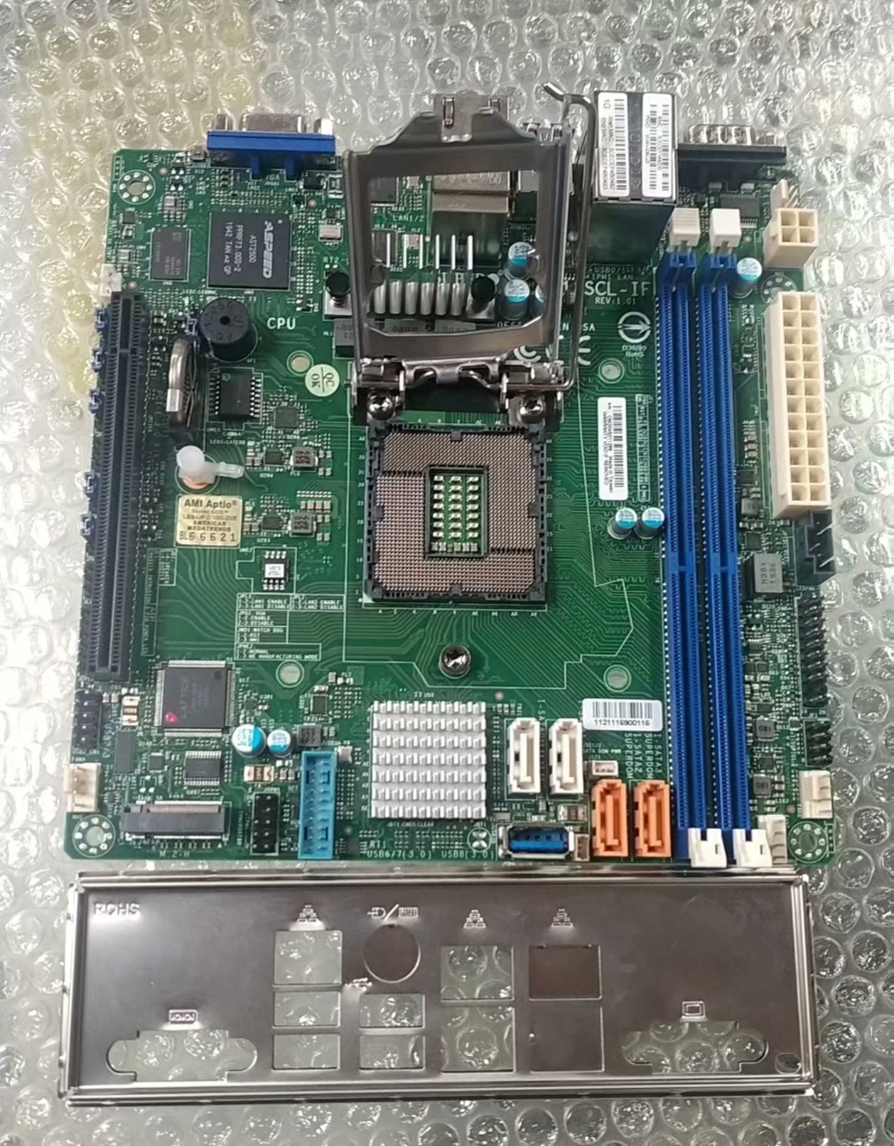 thumbnail for Supermicro motherboard X11SCL-IF original disassembly