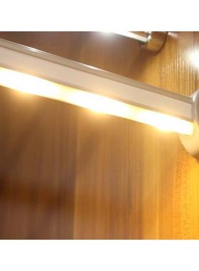 直LED衣杆灯HL03708批合金感应加厚铝挂衣杆灯整体led橱柜感应灯