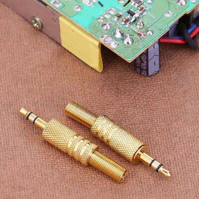 2pcs Stereo 3.5mm 1/8in Headphone Earphone DIY Audio Jack