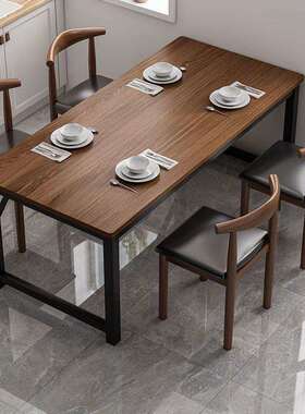 餐桌家用小户型子吃饭桌商戴姆家具用餐饮快餐椅组租合公寓出房用