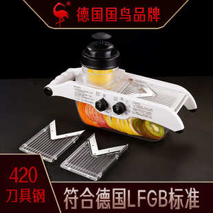 三四钢SSGP柠檬切菜器厨房刨丝器刨片家用可调节土豆切丝器切水果