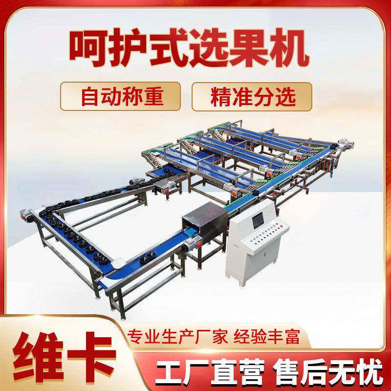甜瓜无损分选机称重分选机果盘为硅胶材质更好保护果品源头厂家
