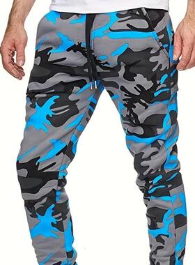 Sports Style Men's Printed Pants Sports Men's
