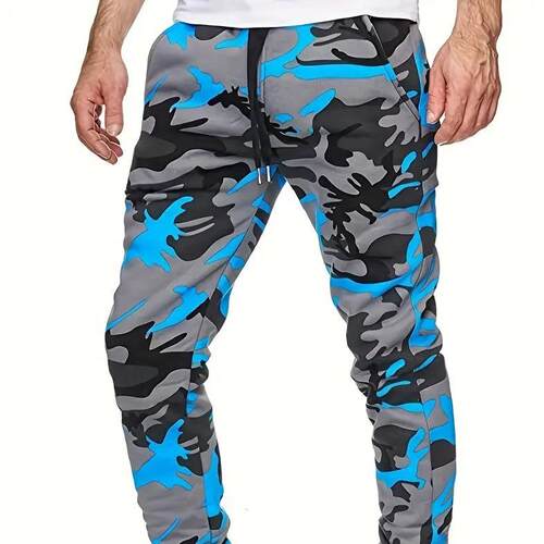 Sports Style Men's Printed Pants Sports Men's