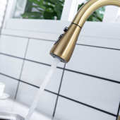 双管道带净水直饮水厨房抽拉龙头全铜洗菜盆伸缩冷热水可旋转