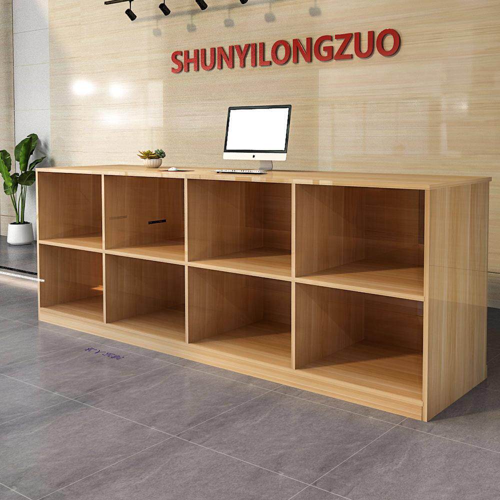 收银柜台柜台现代简约服装店便利店小型吧台柜公司前台接待台迎宾