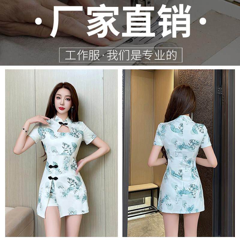 足浴足疗技师服女高端美容师养生会所工作服气质采耳沐足工衣