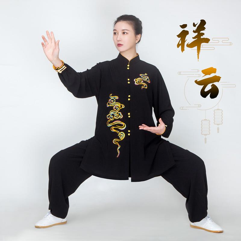 太极服女新款洋气比赛表演太极拳练功服男春秋夏季服装