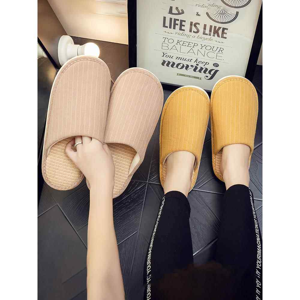 男士拖鞋高端春秋冬家用布居家室内防滑木地板软底亚麻布艺0912b,流行男鞋,休闲拖鞋,淘宝优惠券,粉丝福利购,淘宝优惠卷