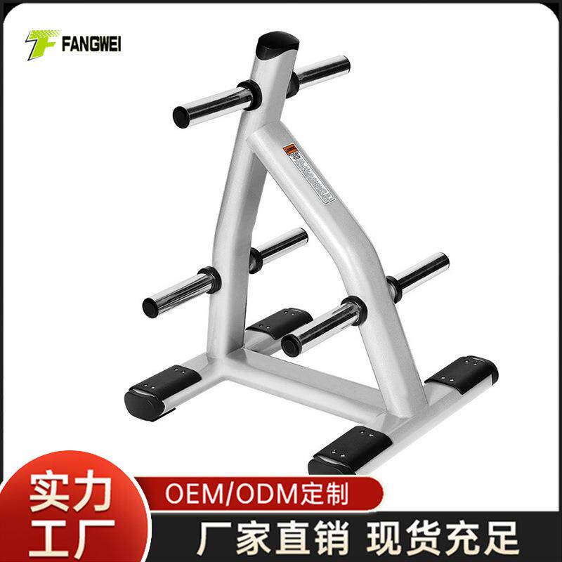 杠铃片架子专业大孔铃片储物架商用健身器材哑铃片架健身房收纳架