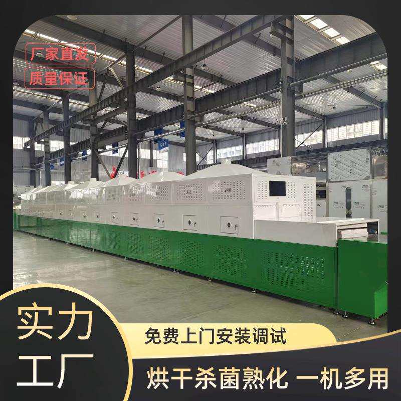 隧道式基质杀菌机稻壳椰糠微波杀菌设备高岭土干燥设备
