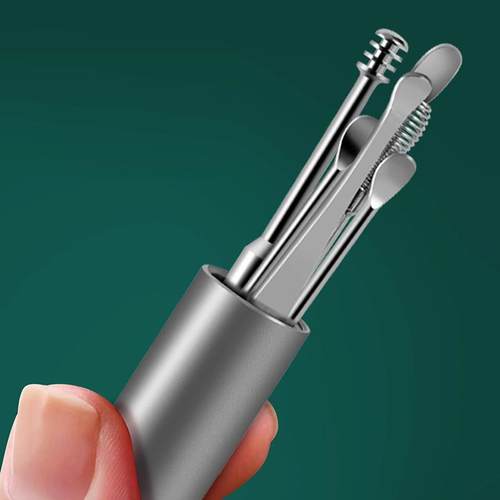 6-Piece Stainless Steel Ear Pick Set, Ear Cleaning Tools, Sp