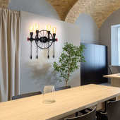 爆款 定制壁灯批发铁艺水管壁灯 流水车轮壁灯复古工业个性