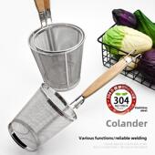 304不锈钢粉栅栏麻辣烫米粉过滤器筛子煮面勺大栅栏粉记录器