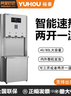 智能驻立式饮水机两开一温大容量商用开水机发泡保温HDK-3A-U
