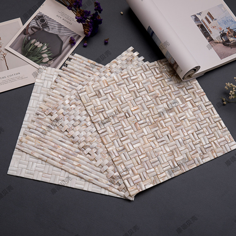玄关粘面包卫生间长条电视瓷砖邮自拱形墙背景马赛克贝壳墙贴包,家装主材,瓷砖背景墙,淘宝优惠券,粉丝福利购,淘宝优惠卷